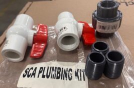 Scaltrol Plumbing Kit- Ball Valve, Union & Threaded Adapters